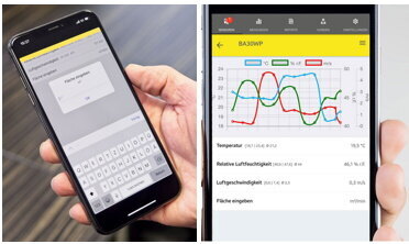 Trotec App BA30WP ilmamäärä ja -nopeus